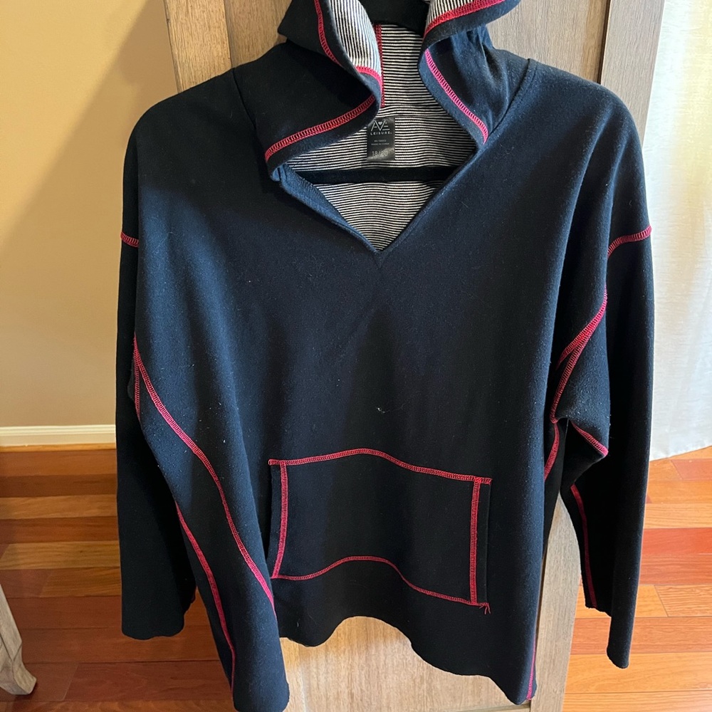 Red/Black Hooded Sweatshirt